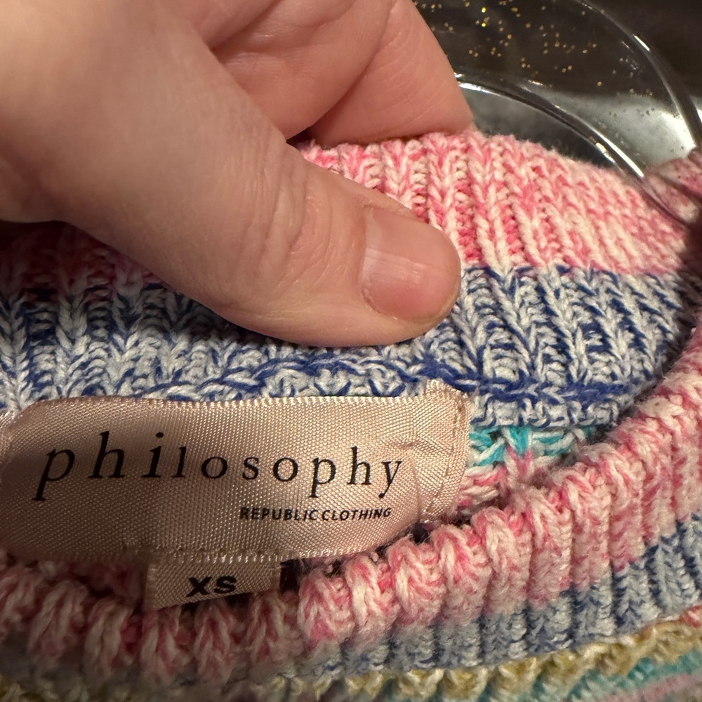 Philosophy XS multicolored sweater - Picture 3 of 4
